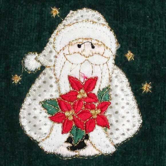 Christmas Theme 3 Piece Holiday Santa Bath Set of Finger Hand and Bath Towels - Picture 6 of 8